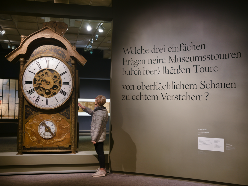 Welche drei einfachen fragen lenken meine museumstouren von oberflächlichem schauen zu echtem verstehen?