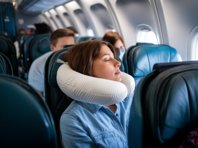 Wie teste ich das reise-kopfkissen von fabricante x in einem achtstundigen flug, ohne es vorher zu kaufen?