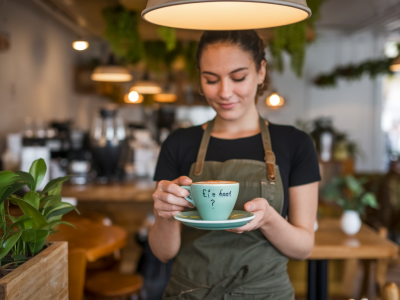Wie öffnet eine einfache frage im café oft ein echtes gespräch mit der barista, ohne aufdringlich zu wirken?